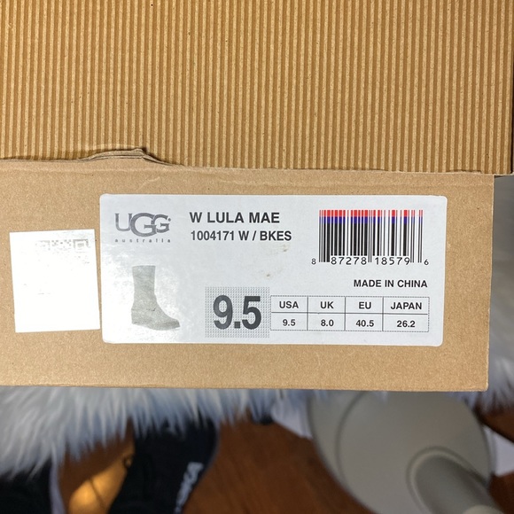 UGG Leather Boots Black and Brown EUC Women’s 9.5 or 9 1/2 Lula Mae - Picture 12 of 13